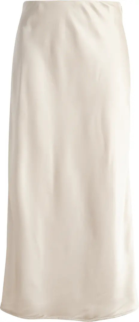 Bias Cut Satin Midi Skirt | Nordstrom