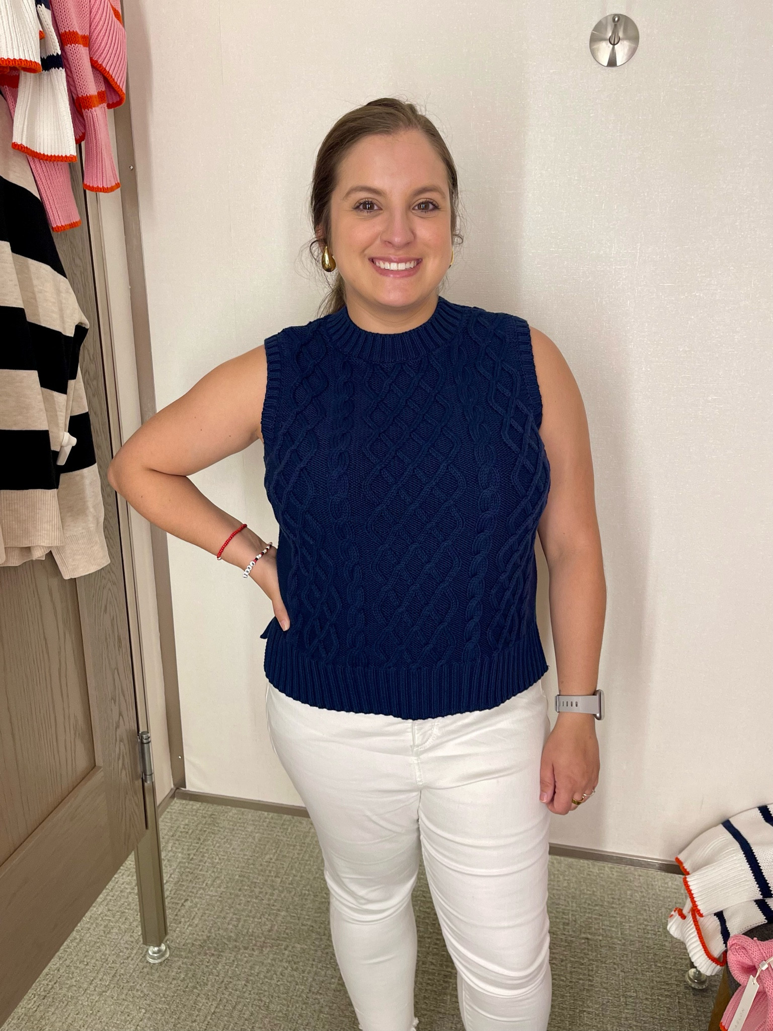NSALE Try-On // Nordstrom Anniversary Sale

Navy Sleeveless Sweater
* cropped
* M - true to size
* $52.99 from $79.50

NSALE is the best place to buy investment pieces you’ll wear and love in the upcoming months! I stock up on basics that I know I’ll wear for years. The NSALE is officially live for ALL shoppers - cardholders and non-cardholders

Nordstrom Anniversary Sale fall finds // Nordstrom finds // Nordstrom fashion // NSale // fall transition // transitional outfit // transitional piece // fall finds // fall style // autumn finds // designer inspired // look for less // sweaters // fall fashion 

#LTKSaleAlert #LTKxNSale #LTKSeasonal