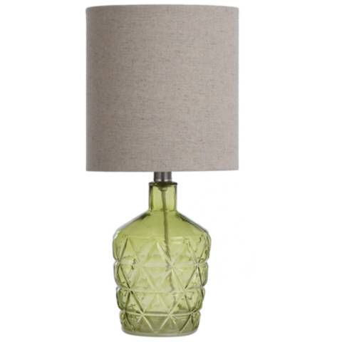 Textured Glass Accent Lamp with an open bottom design | Lamps Plus