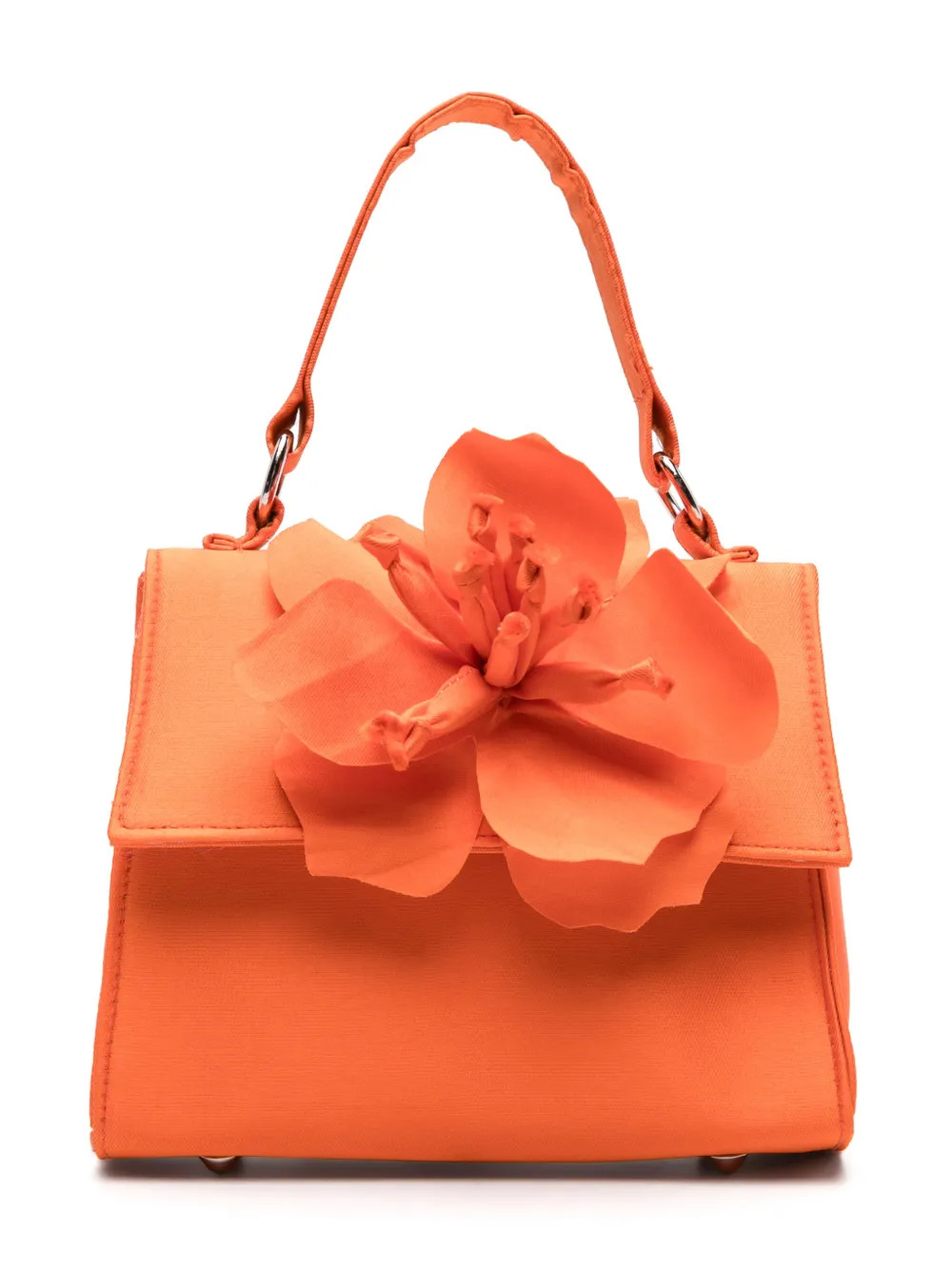 Mi Mi Sol floral-appliqué Satin Tote Bag - Farfetch | Farfetch Global