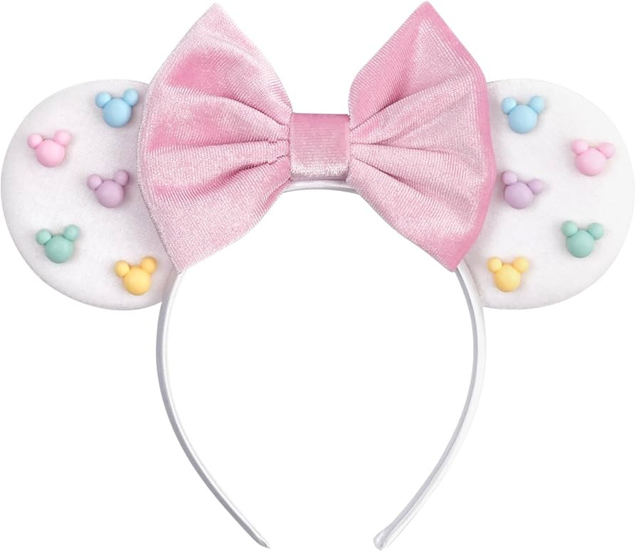 Colorful Candy-Inspired Mouse Ears Headband with Sparkling Glitter – Perfect for Fun Parties, T... | Amazon (US)