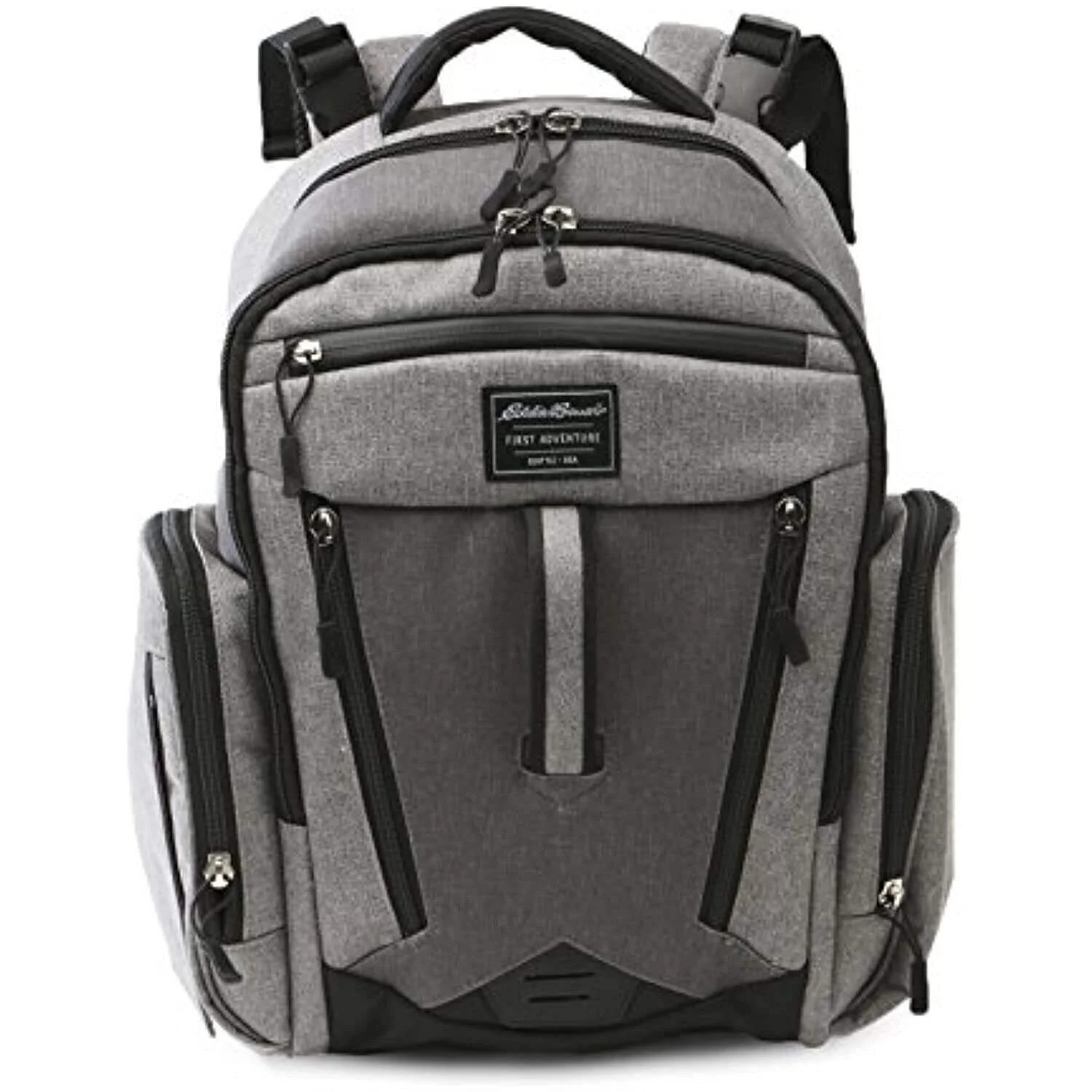 Eddie Bauer Traverse Backpack Diaper Bag with Insulated Pockets & Changing Pad, Gray | Walmart (US)