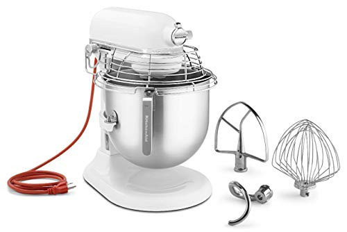KitchenAid KSMC895WH 8-Quart Commercial Countertop Mixer with Bowl-Guard, 10-Speed, Gear-Driven, White | Amazon (US)