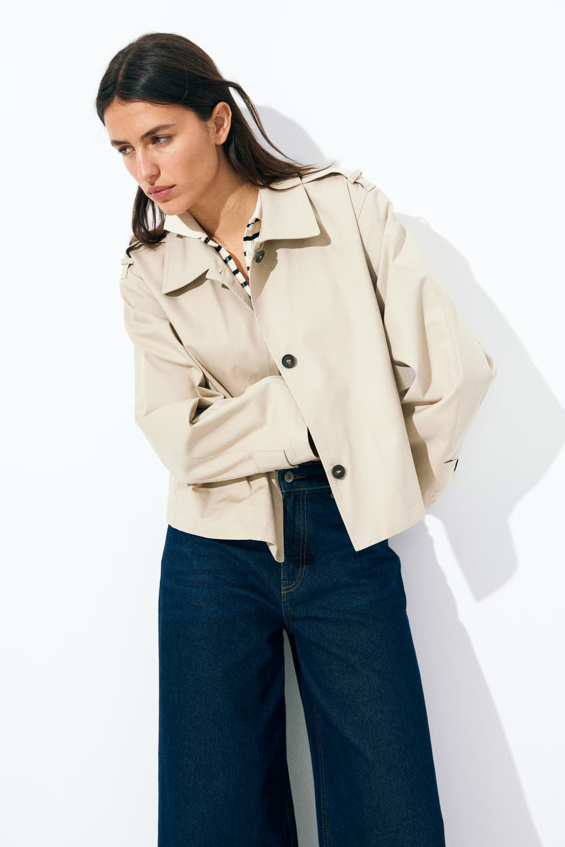 Oversized cotton jacket | H&M (UK, MY, IN, SG, PH, TW, HK)