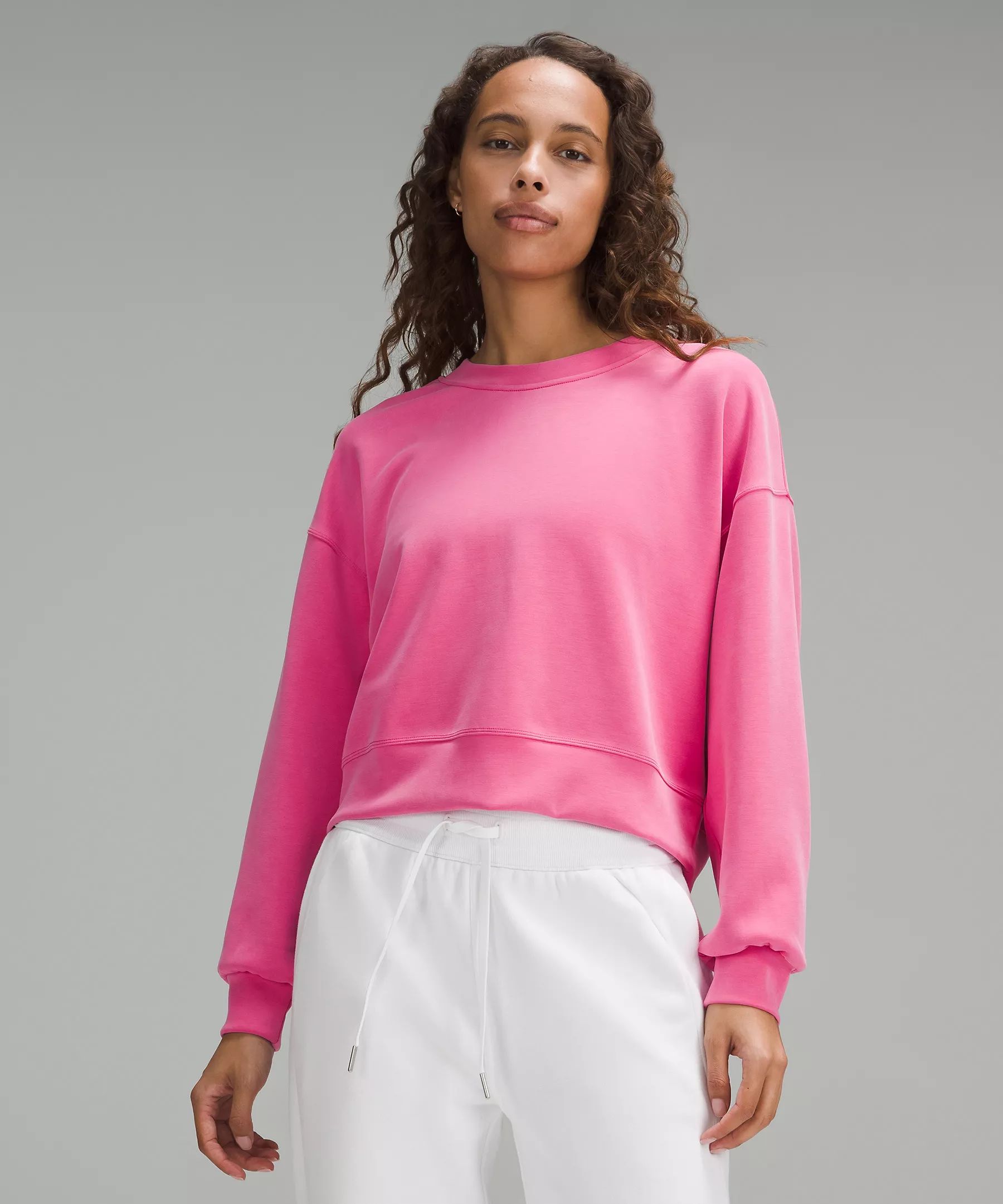 Softstreme Perfectly Oversized Cropped Crew | Women's Hoodies & Sweatshirts | lululemon | Lululemon (US)