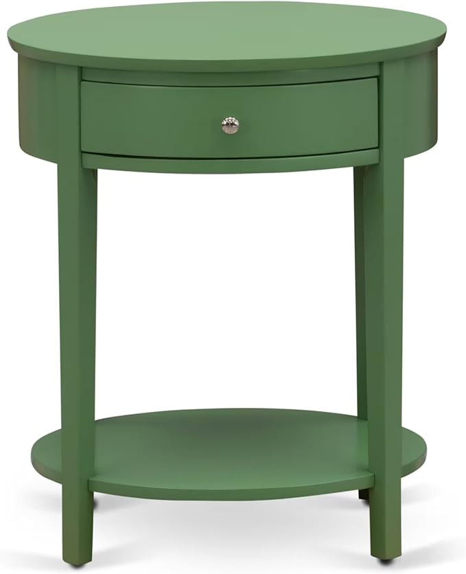 East West Furniture HI-12-ET Mid Century Modern Nightstand with 1 Wood Drawer, Stable and Sturdy ... | Amazon (US)
