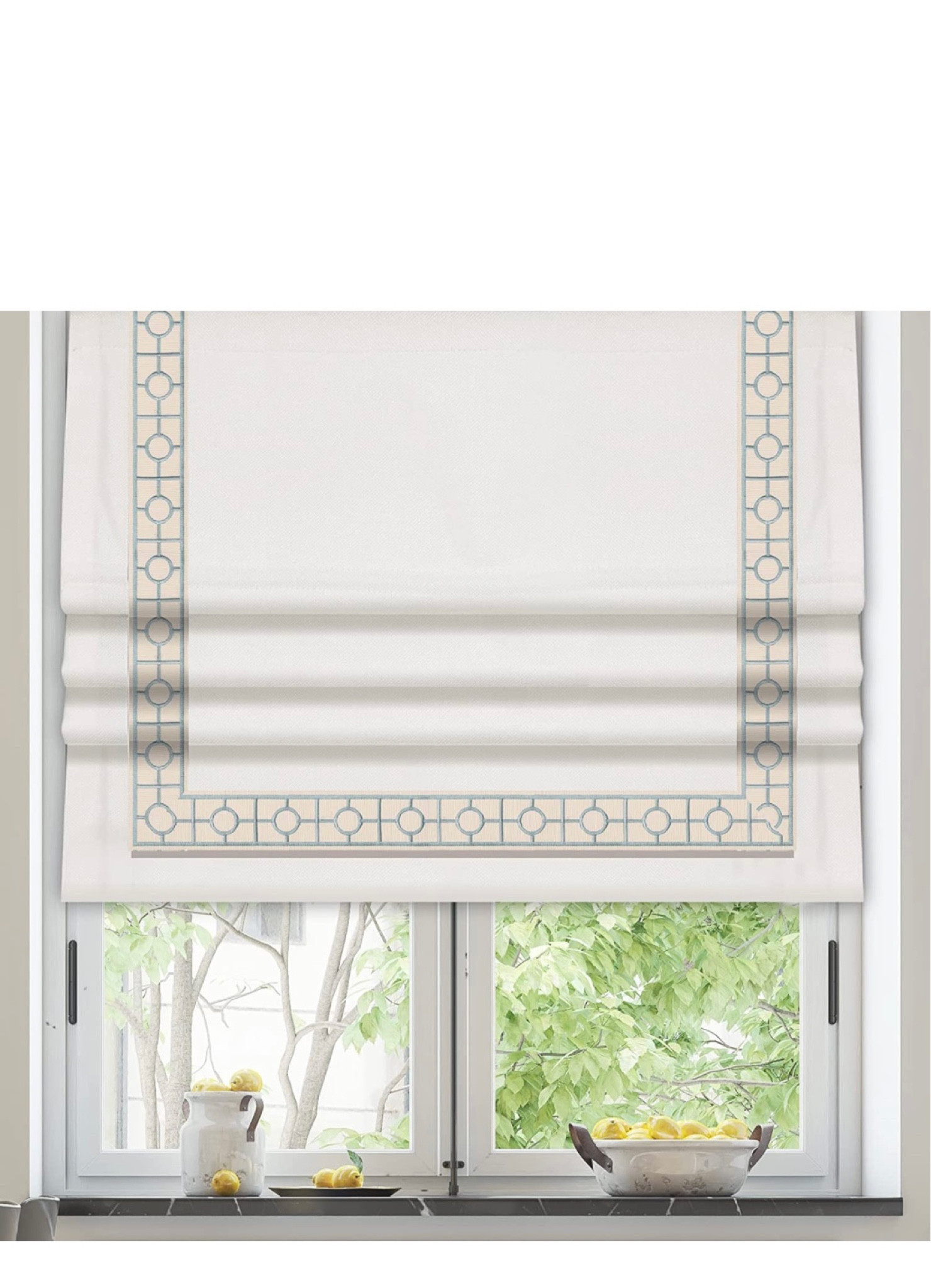White and blue Roman Shades

#LTKhome