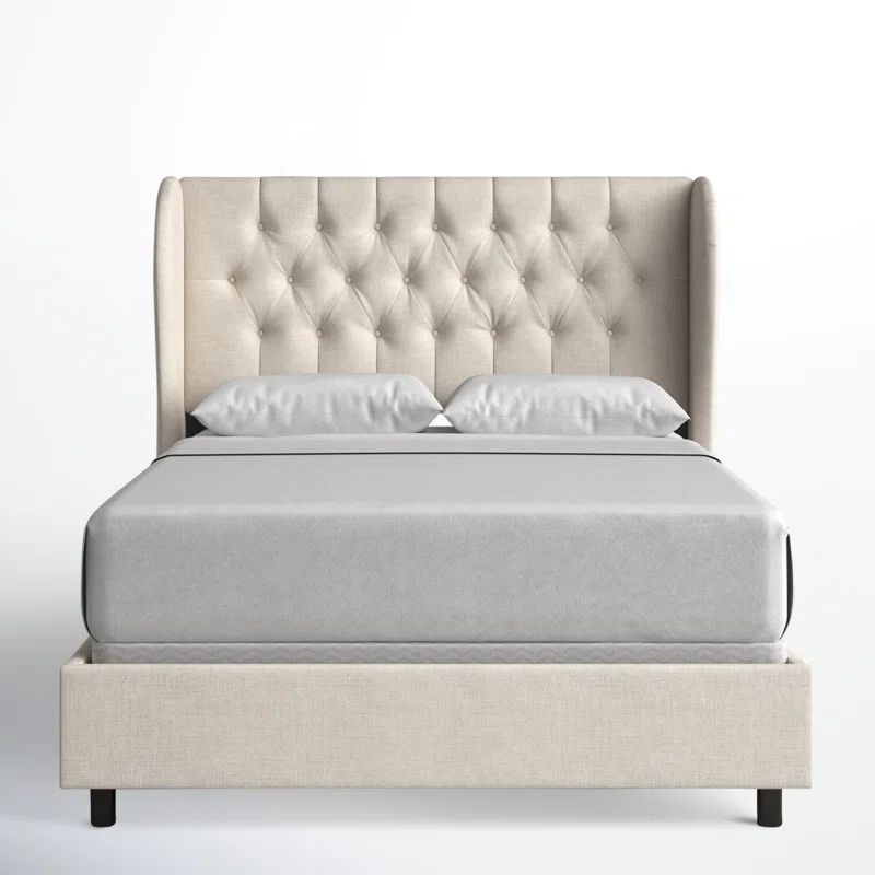 Tomey Upholstered Wingback Bed | Wayfair North America