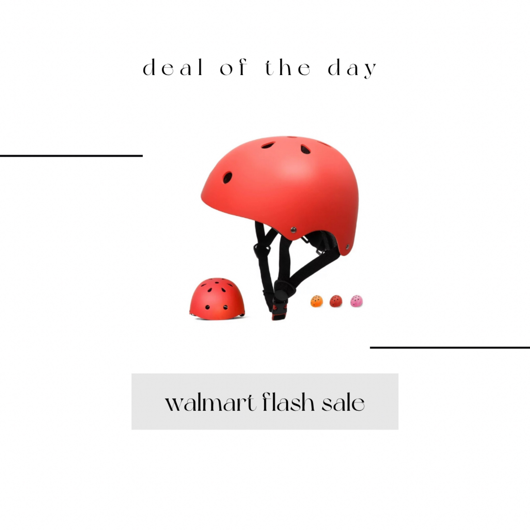 Walmart flash deal- helmets in multiple colors! 

#LTKFamily #LTKFitness #LTKKids