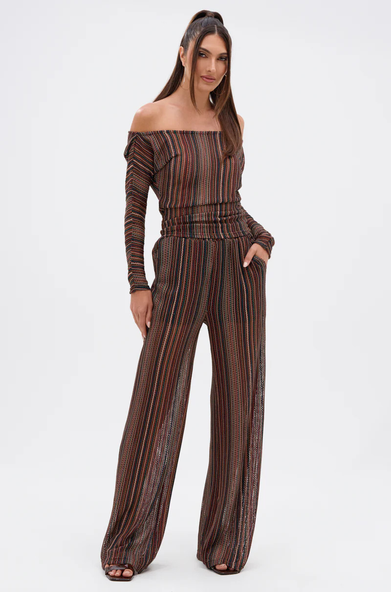 CANDICE STRIPE WIDE LEG PANT | AKIRA