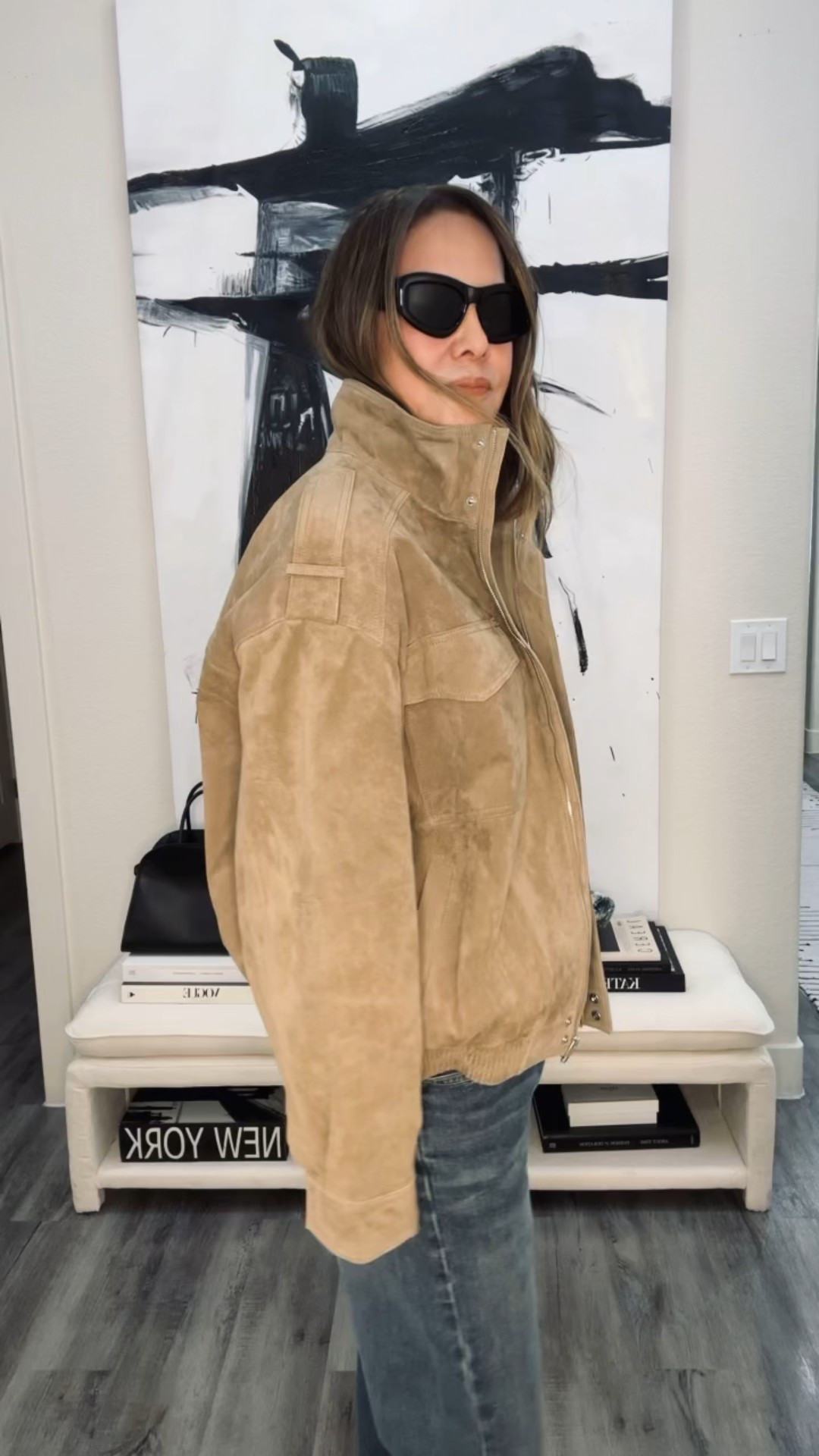 Zara jacket 
Wearing a size medium 

#LTKOver40 #LTKSeasonal #LTKStyleTip