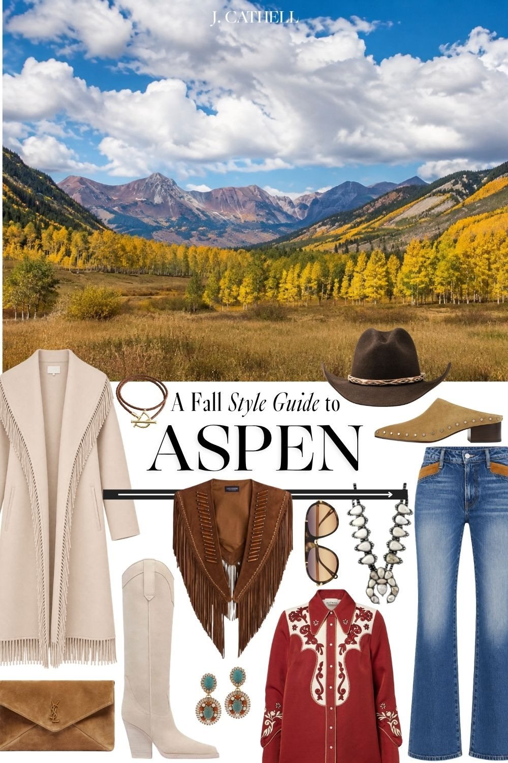 🍂 Aspen in the fall is equal parts mountain escape, incredible food, and some of the best western-inspired style of the season.

In A Fall Style Guide to Aspen, I’m sharing 11 chic outfits for a luxe getaway out west, plus a few of my favorite Aspen spots and the places still on my list for next time. Think rich suede, warm layered textures, polished boots, statement jackets, and elevated western pieces that feel perfectly at home in the mountains.

Whether you’re headed to Aspen this fall or simply love the luxe western look, tap to shop all 11 outfits and start planning your own mountain moment. 🤎🏔️✨

#LTKStyle #AspenStyle #FallFashion #WesternStyle #AspenOutfits #MountainChic #LuxeWestern #FallTravel #SuedeStyle #OutfitInspiration #LTKFinds

#LTKSeasonal #LTKOver40 #LTKTravel
