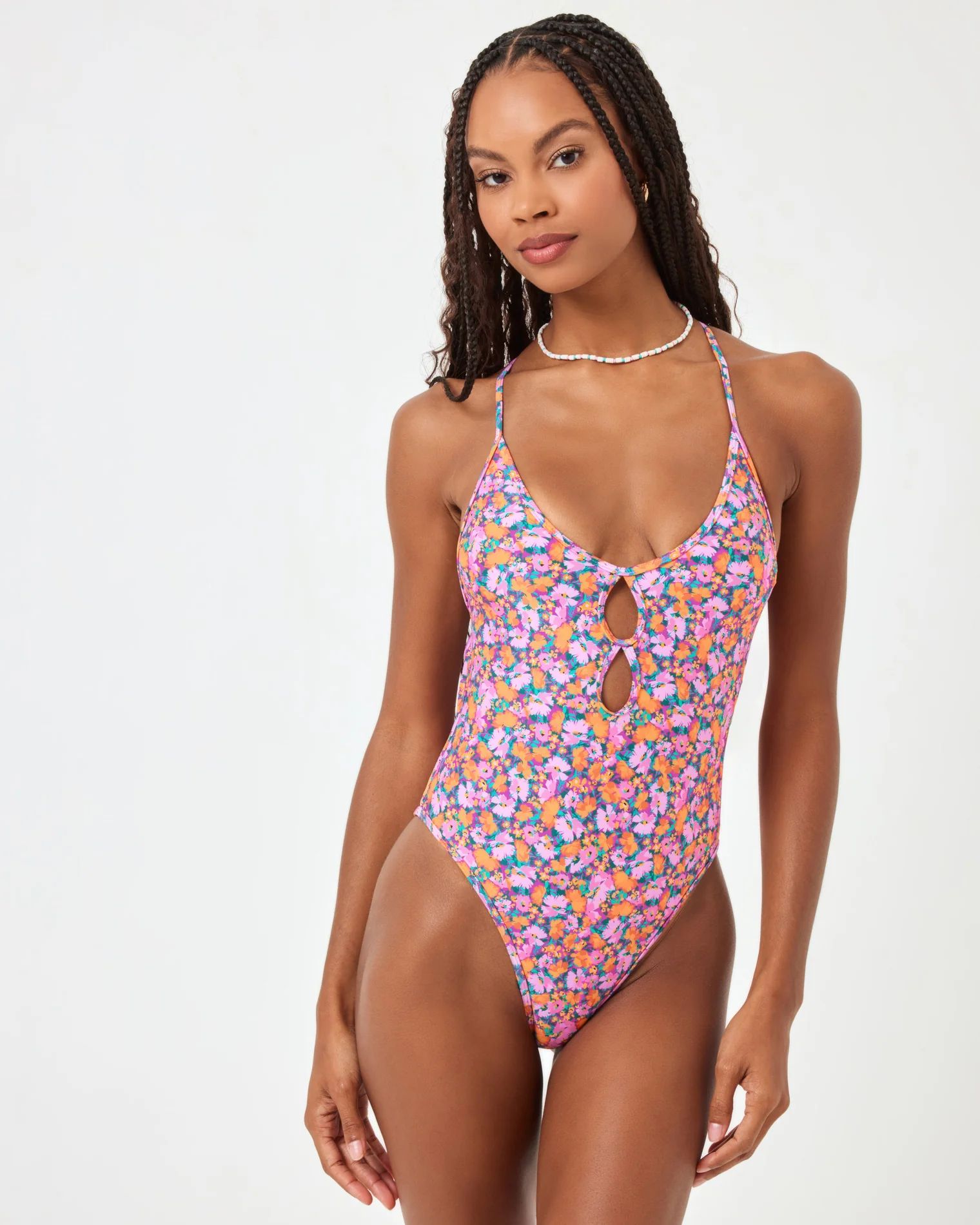 printed clover one piece swimsuit | L*Space