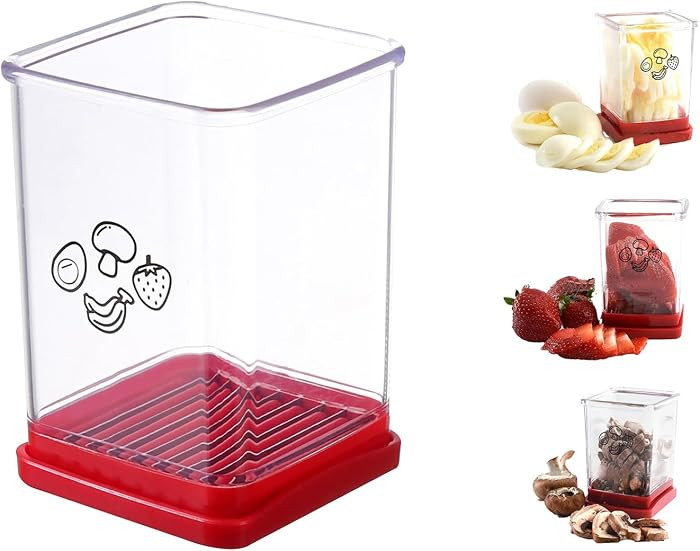 Cup Cutter, Strawberry Cutter, Fruit and Vegetable Cup Slicers with Push Plate, Egg Slicer Fruit ... | Amazon (CA)