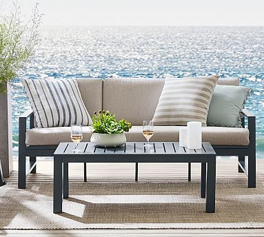 Indio Metal Outdoor Sofa (73") | Pottery Barn (US)