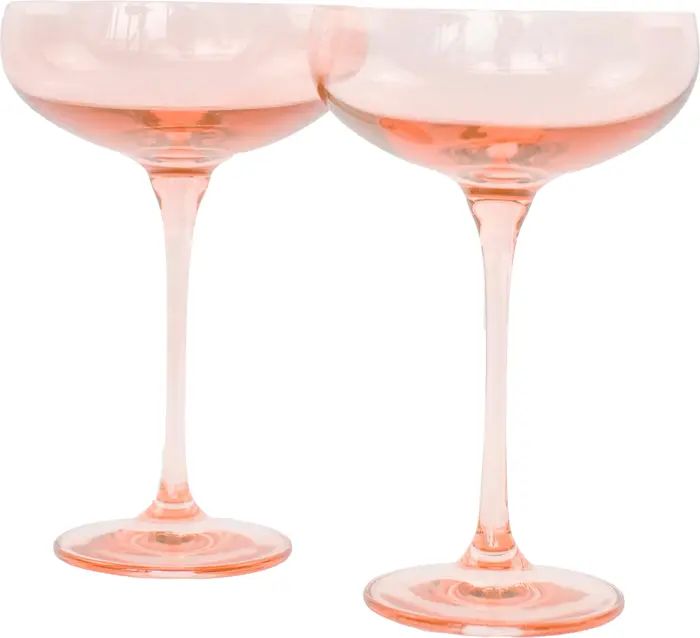 Estelle Colored Glass Set of 2 Stem Coupes | Nordstrom | Nordstrom