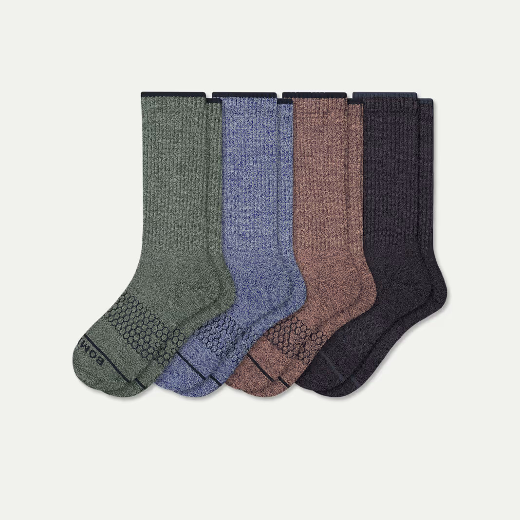 Men's Merino Wool Blend Calf Sock 4-Pack | Bombas