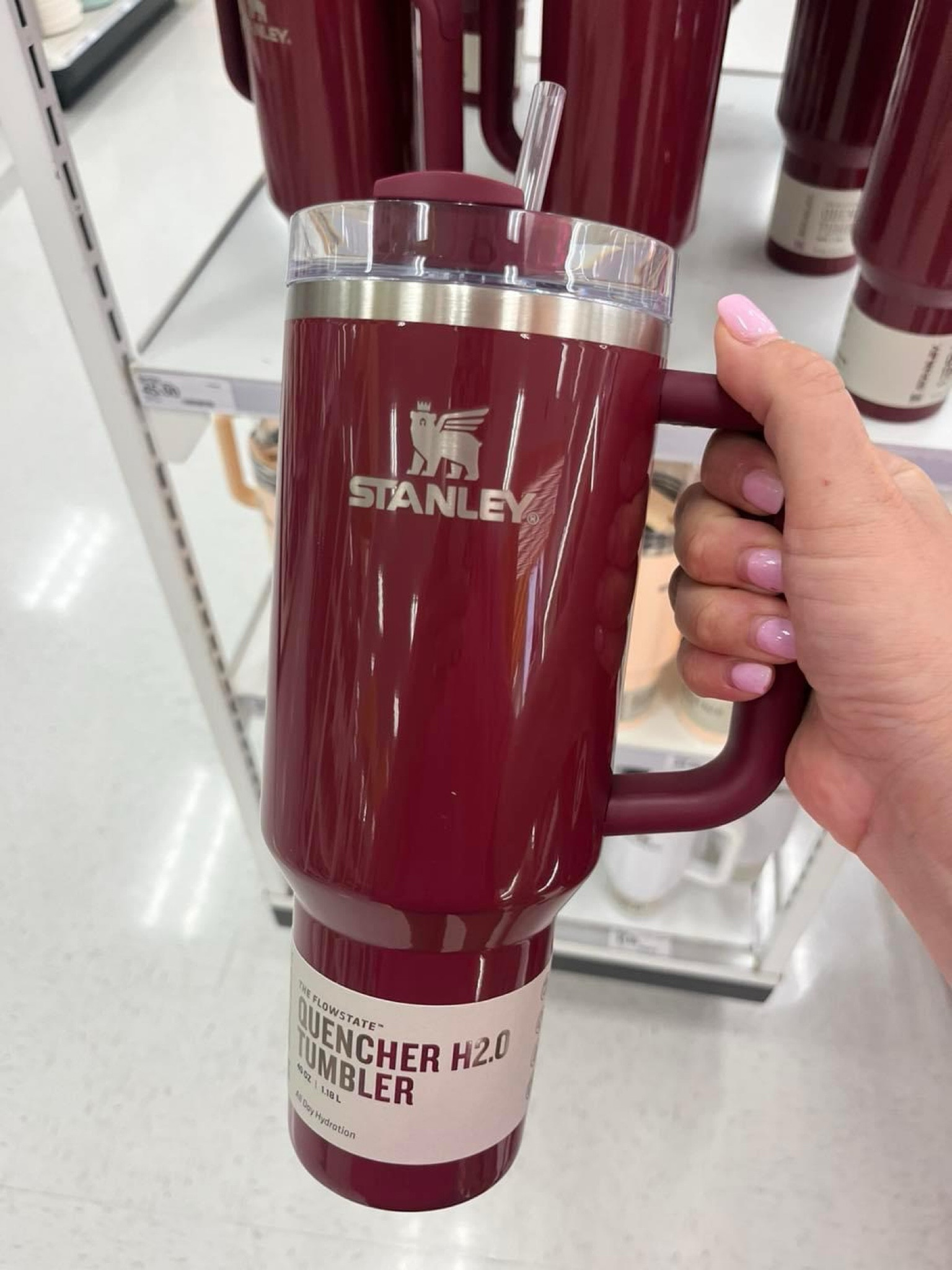 😍😍new cherry mocha Stanley tumbler at target 

#LTKFindsUnder50