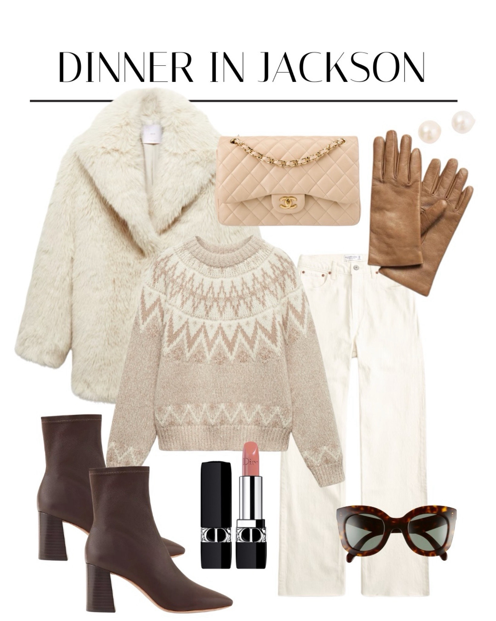 Dinner in Jackson Hole outfit idea. I love this sweater and faux fur coat.

#LTKSeasonal #LTKstyletip #LTKtravel