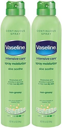 Vaseline Intensive Care Spray Moisturizer, Aloe Soothe 6.5 oz, Twin Pack | Amazon (US)