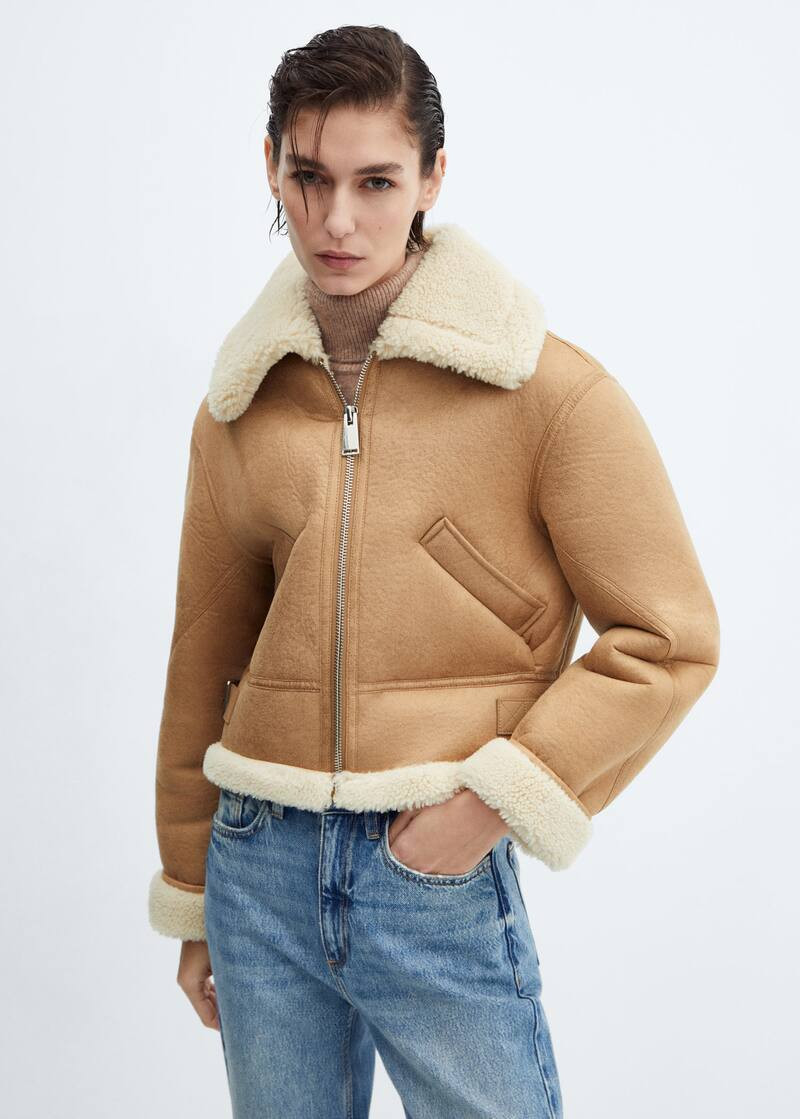 Search: Faux shearling womens jacket (8) | Mango USA | MANGO (US)