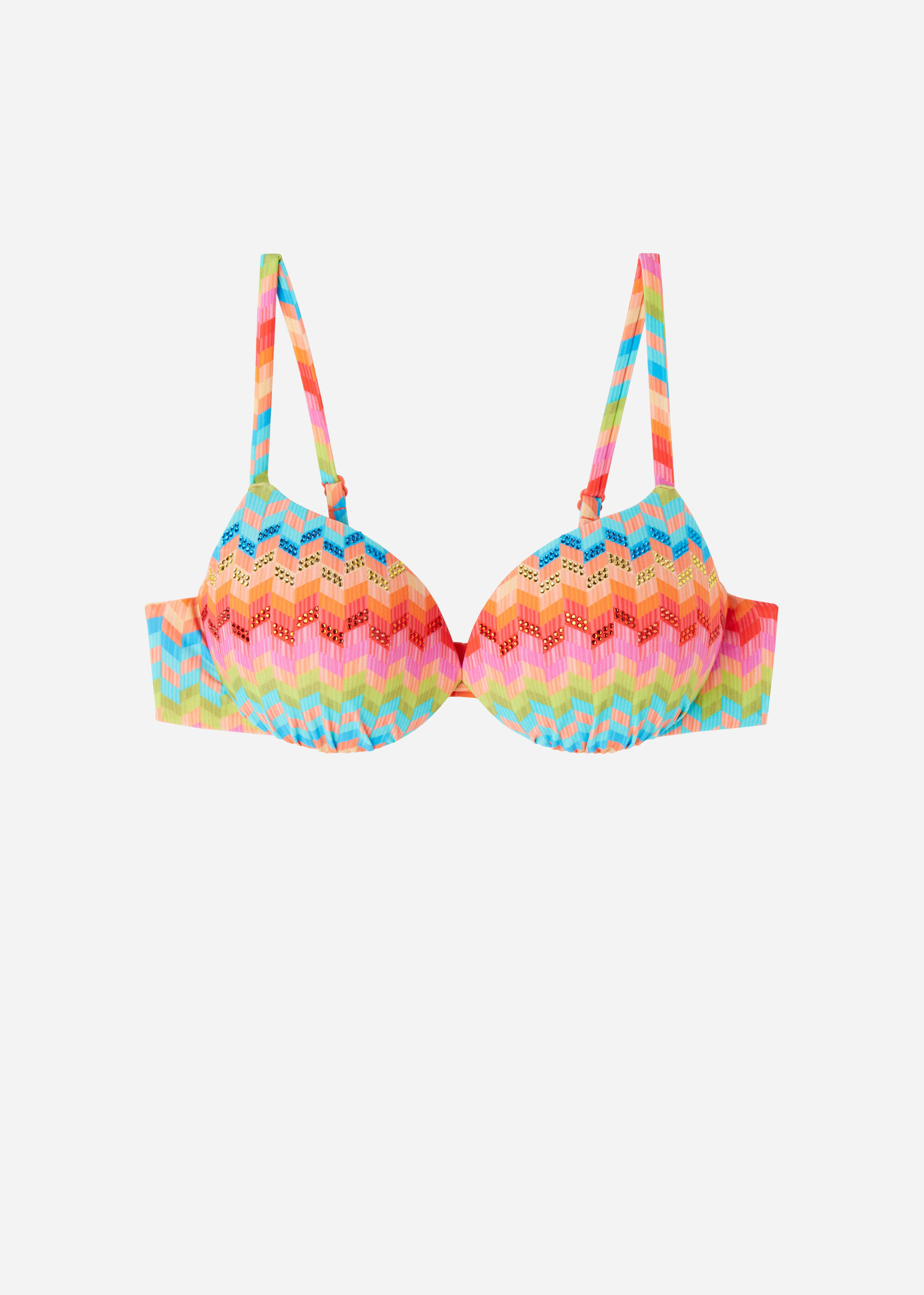Lightly Padded Push-up Swimsuit Top Rainbow | Calzedonia US