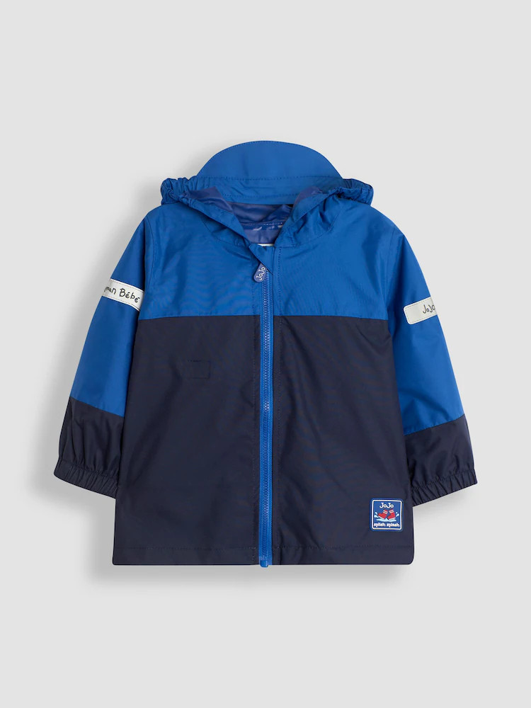 Buy JoJo Maman B\u00e9b\u00e9 Navy Cobalt Pack-Away Rain Jacket from Next USA | Next US