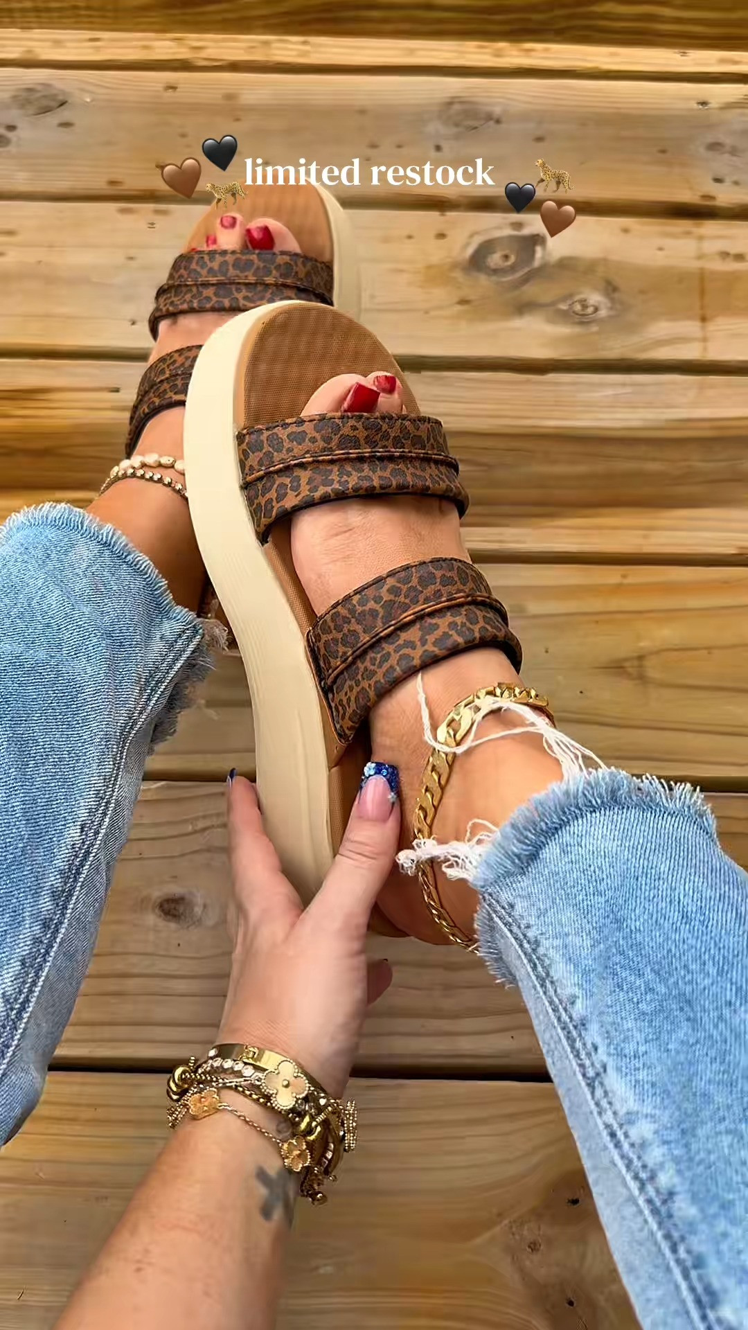 Leopard hey dude platform sandals were an immediate add to cart! #heydude #heydudesummer #heydudesuperbrandday #heydudesandals #dealsforyoudays #ad 

 #LTKootd #LTKWorkwear #LTKTravel