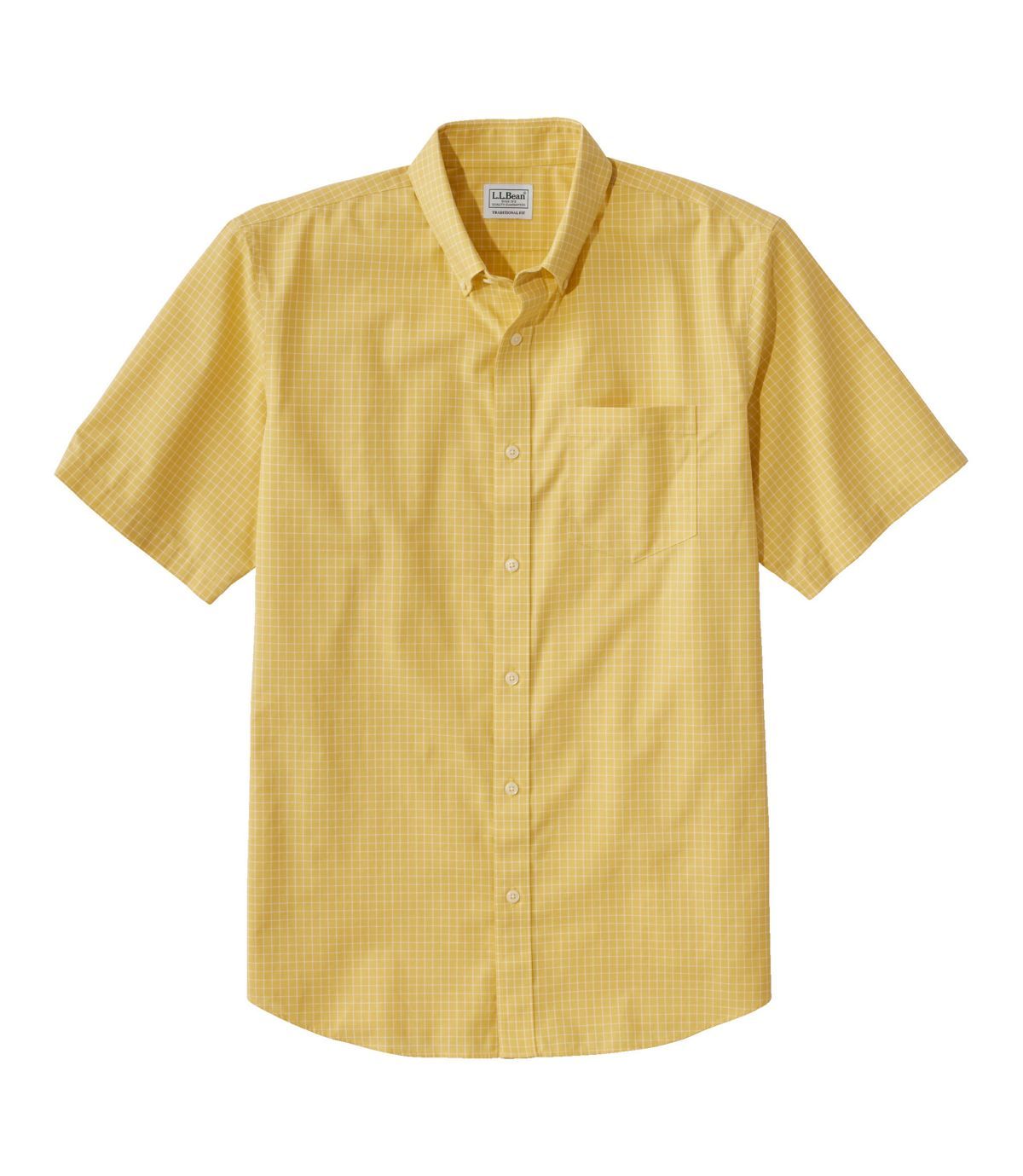 Men's Wrinkle-Free Kennebunk Sport Shirt, Traditional Fit Short-Sleeve Check | Shirts at L.L.Bean | L.L. Bean