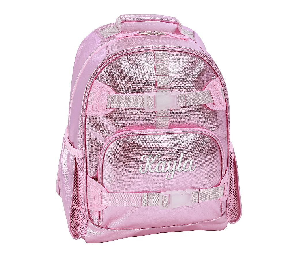 Mackenzie Metallic Pink Backpack | Pottery Barn Kids