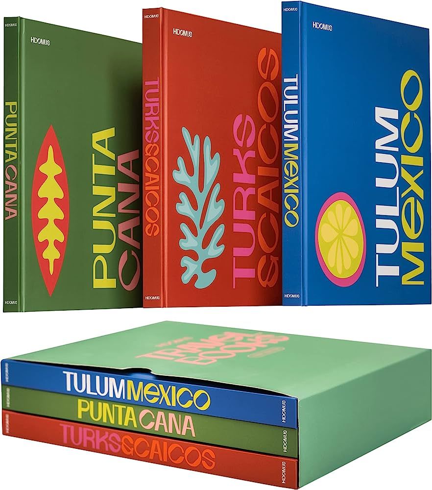 HIDOMUS - Set of 3 Hardcover Decorative Books for Home Decor. Coffee Table Books for Room Decor &... | Amazon (US)