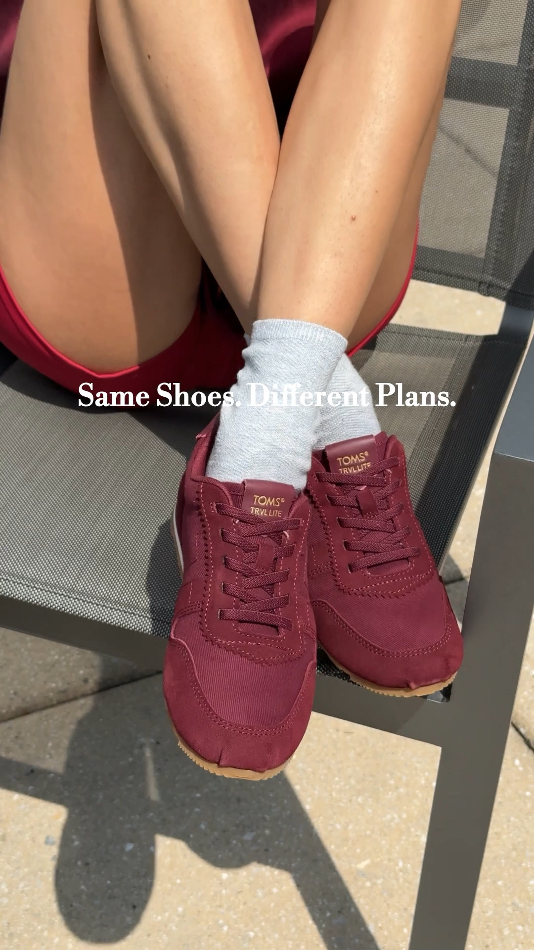 Burgundy is the new neutral. 🍇🍷👟 @toms Pre-fall starts from the ground up.
#prefall #burgundy #burgundysneakers #toms #sneakers

#LTKdayinmylife #LTKootd #LTKgrwm