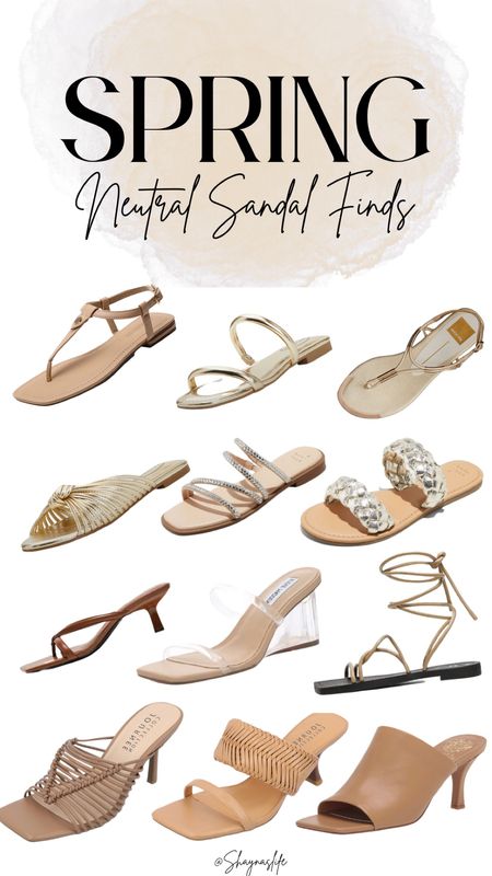 Spring neutral sandals. 

#sandals #spring #shoes 

#LTKstyletip #LTKFind #LTKshoecrush