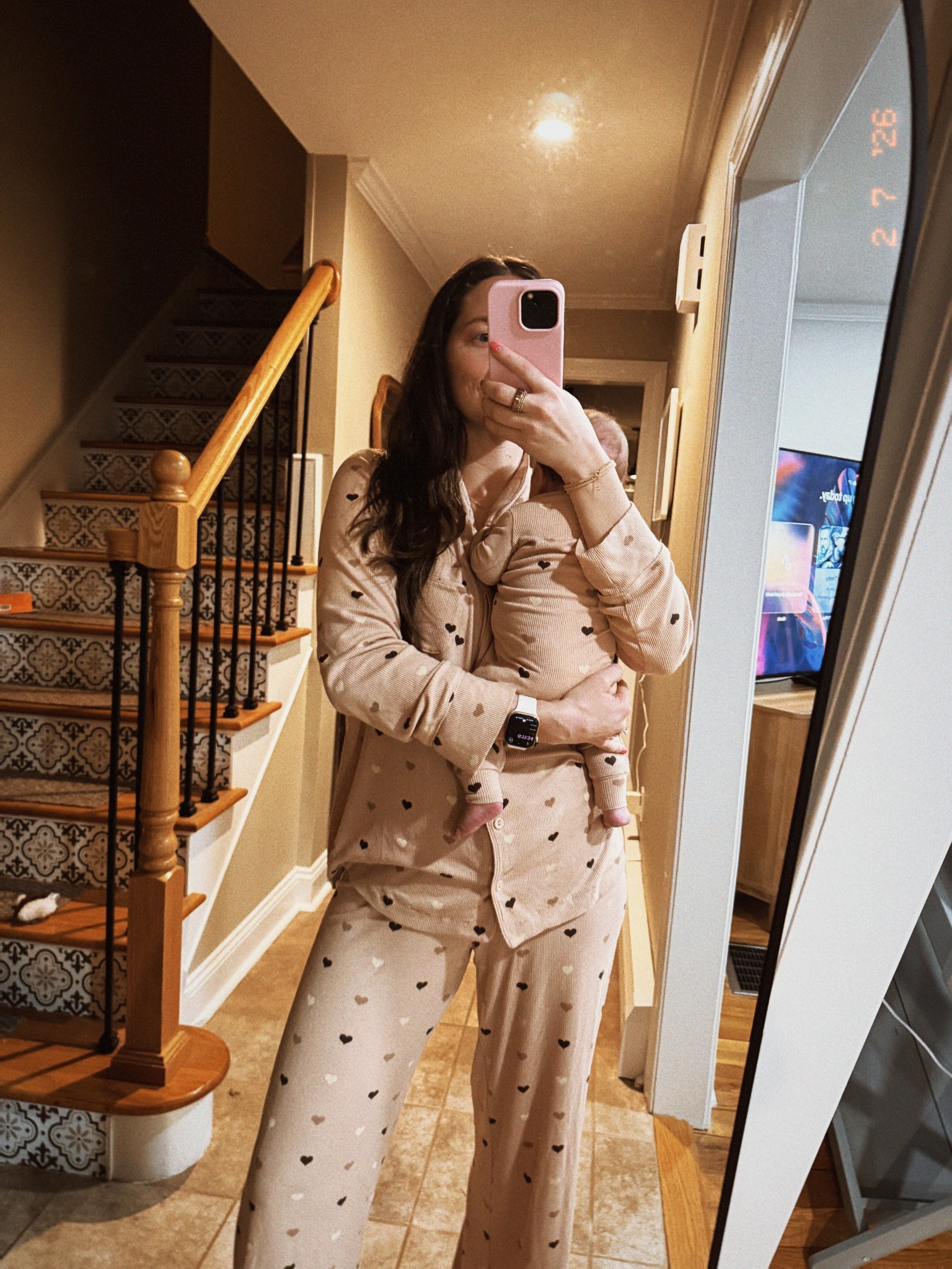 The cutest matching pajamas 🥹
I’m wearing size small 

#LTKBaby #LTKmomlife #LTKValentine