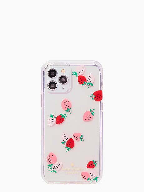 strawberry with gems iphone 12/12 pro case | Kate Spade Outlet