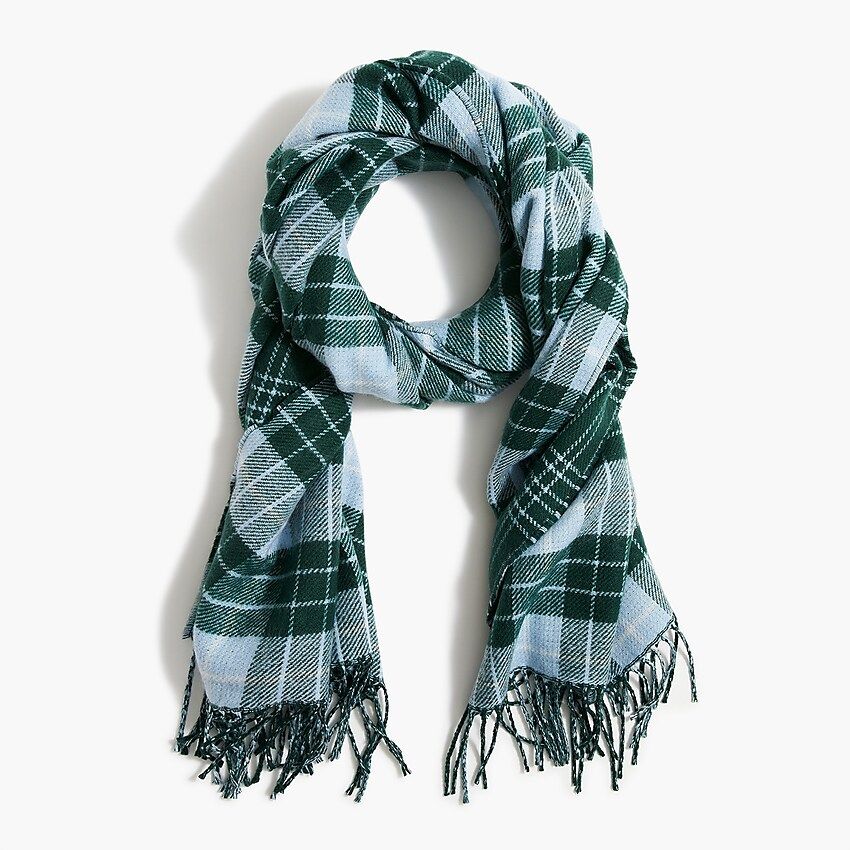 Large reversible check scarf | J.Crew Factory