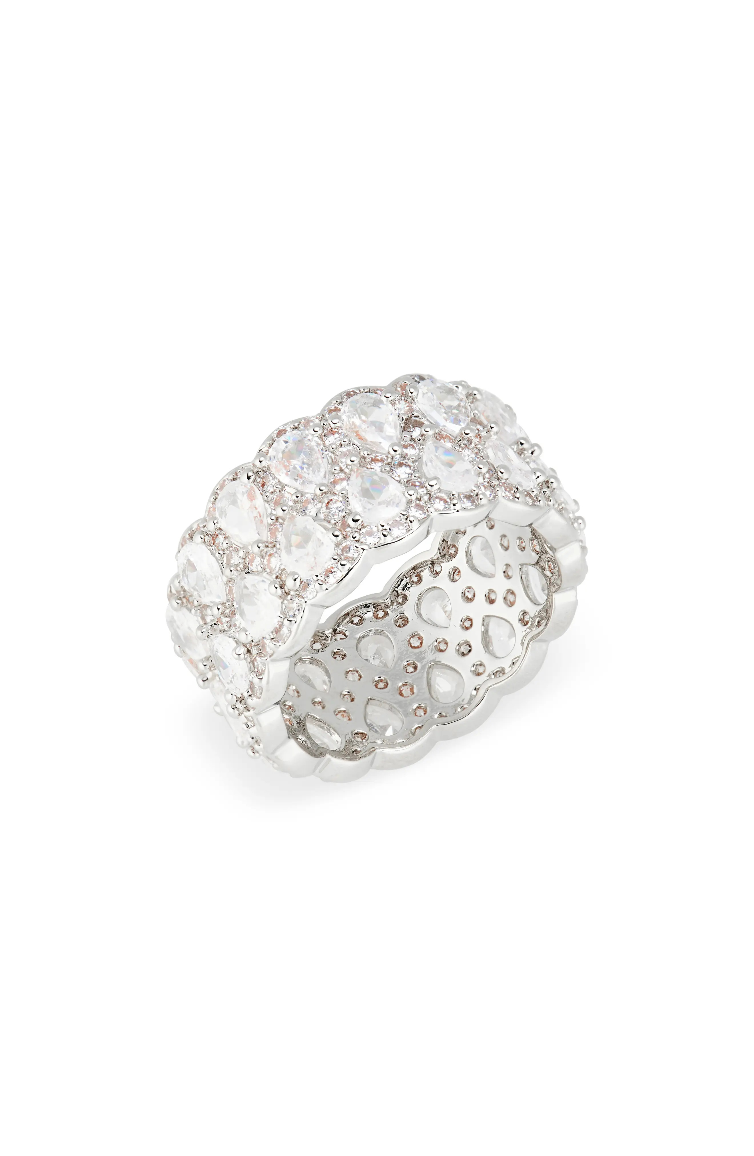 Cubic Zirconia Scalloped Eternity Band Ring (Women) | Nordstromrack | Nordstrom Rack