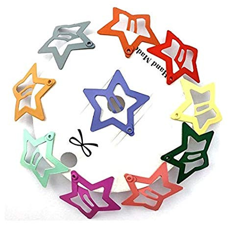 HLLMX 20 PCS Barrettes For Girls, Women, Toddlers Kids Colorful Hair Barrette Cute Lovely Metal H... | Amazon (US)
