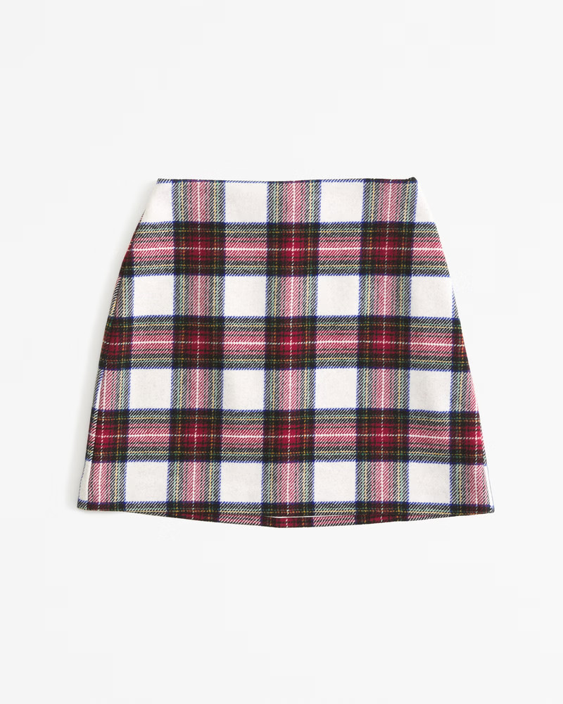 Wool-Blend Mini Skirt | Abercrombie & Fitch (US)