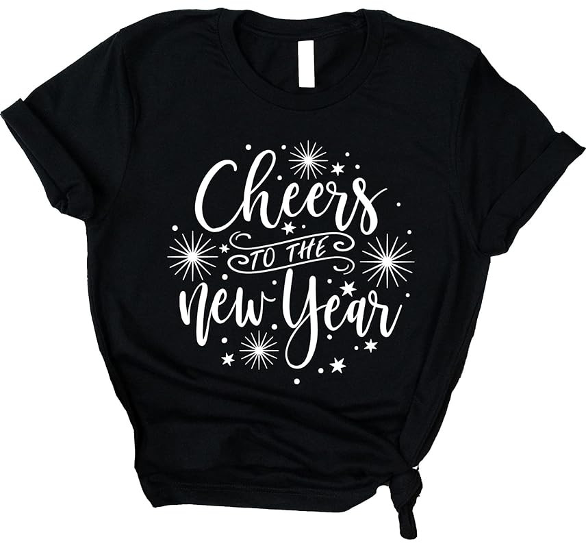 Cheers to the New Year Shirt, New Year Shirt,Christmas Tee, Xmas T-Shirt, It's the most wonderful... | Amazon (US)