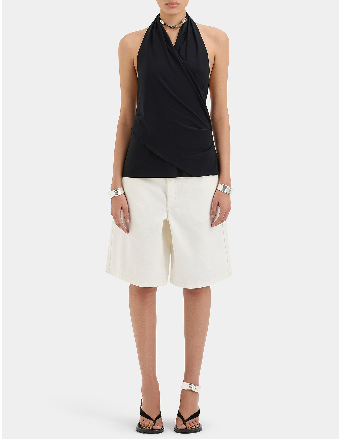 Matheo Draped Halter Top | David Jones (Australia & New Zealand)