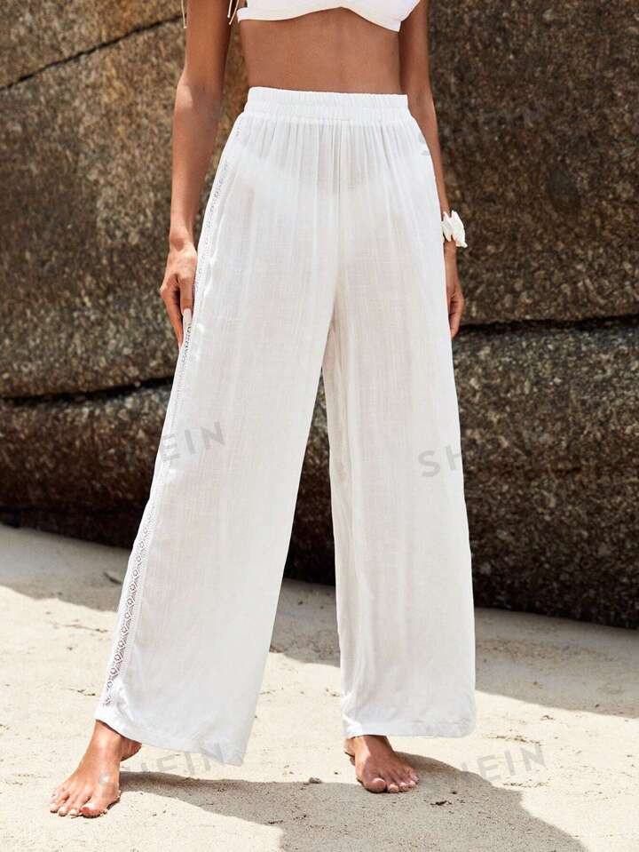 Solid Cover Up Pants | SHEIN