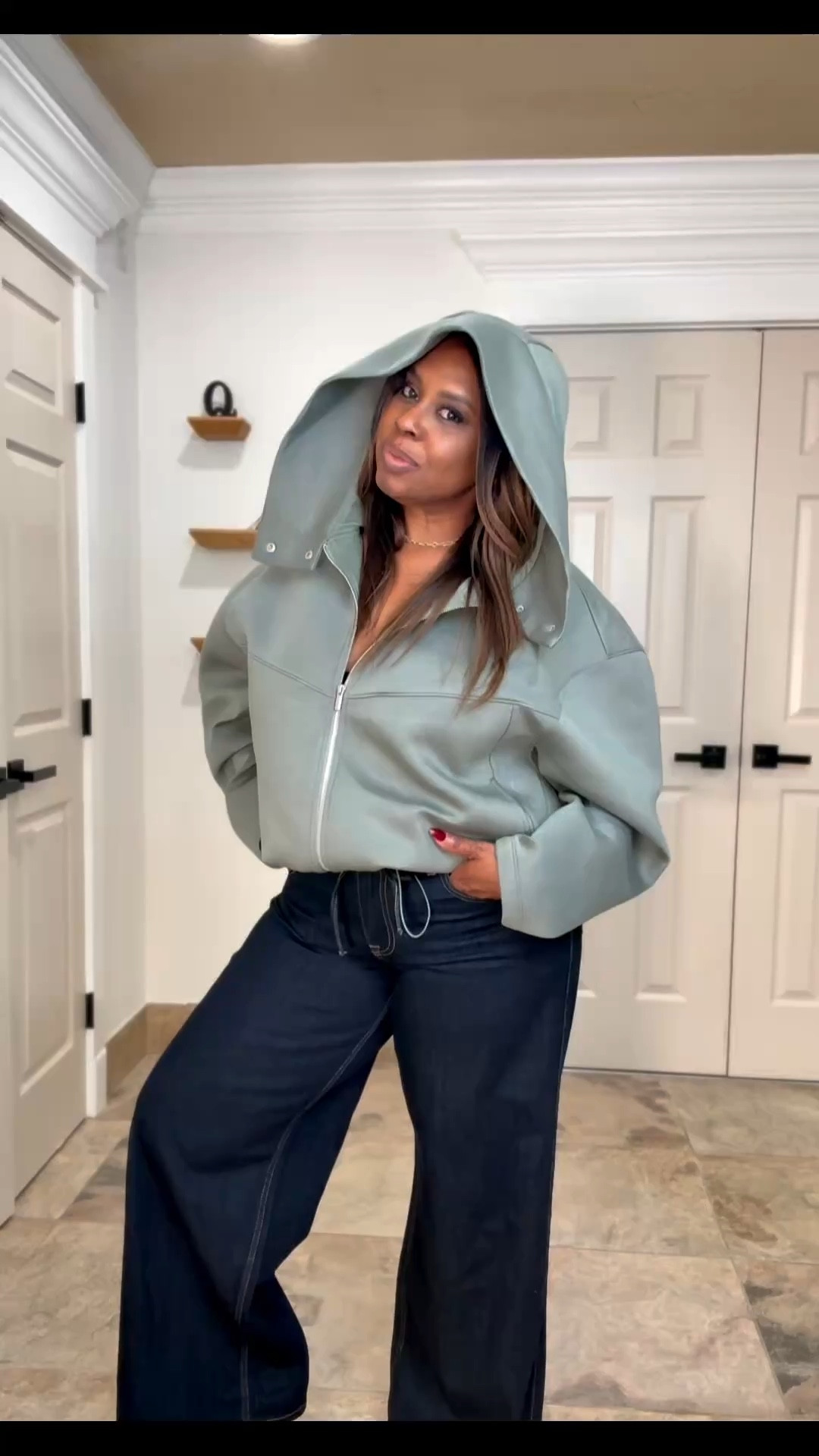 oversized fleece jacket from the Scoop Collection at Walmart is the perfect lightweight layer for those in-between weather days — and it looks amazing on curves! Paired with the Scoop wide leg relaxed denim jeans, also from Walmart. Both pieces are true to size and linked for you! 5’7” | 198 lbs | Size 12 for reference. Tap to shop both pieces and follow me on LTK so you never miss a look! 🛍️💕

#LTKOver40 #LTKSpringSale #LTKMidsize