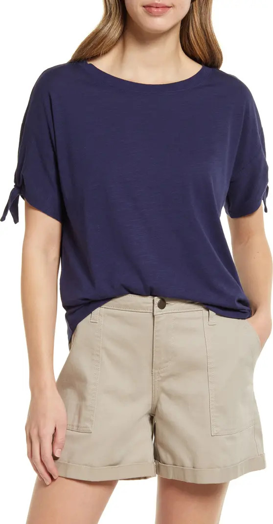 Caslon® Tie Sleeve T-Shirt | Nordstrom | Nordstrom