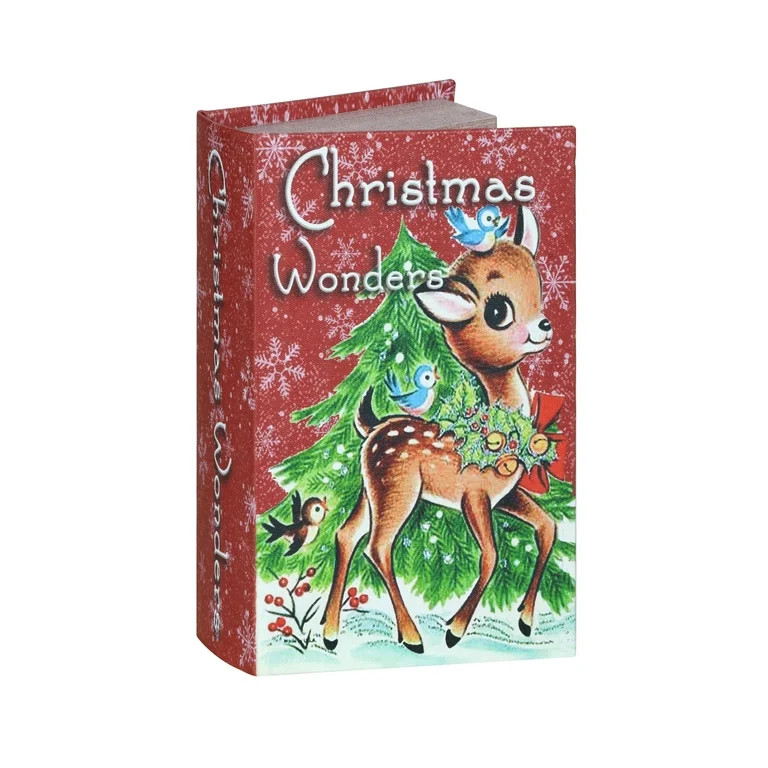 Mr. Christmas 8.5" Vintage Decorative Christmas Reindeer Book, Red | Walmart (US)