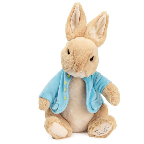 GUND Beatrix Potter Classic Peter Rabbit in Blue Coat Deluxe Soft Plush Stuffed Animal Bunny, Brown, 11” | Amazon (US)