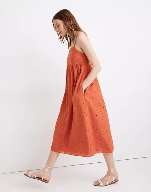 Eyelet Summertime Cami Midi Dress | Madewell