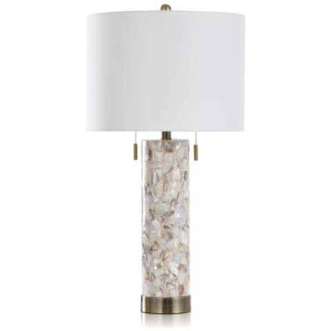 Bay St. Louis - Capiz Shell Table Lamp - #598C2 | Lamps Plus | Lamps Plus