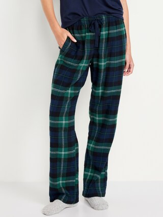 Mid-Rise Flannel Pajama Pants for Women | Old Navy (US)