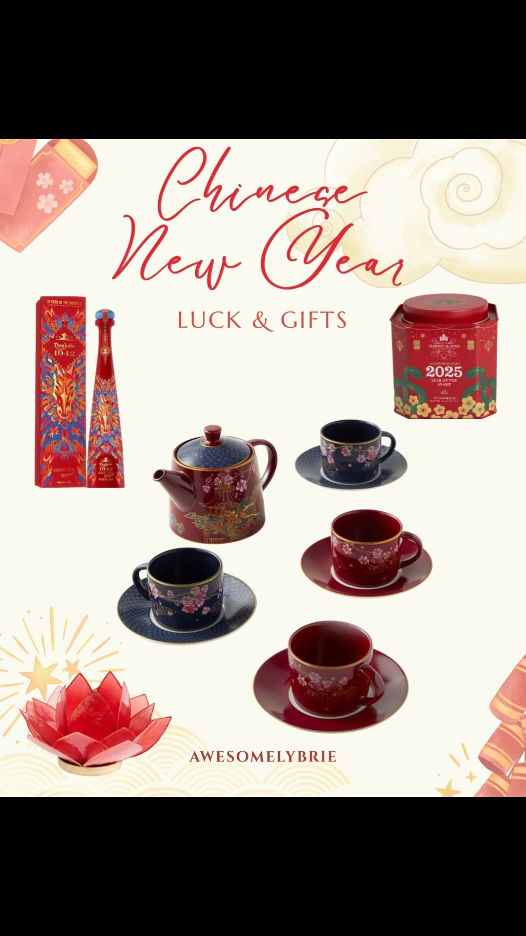 I’m big on tea time and if you want to celebrate the lunar new year here is a beautiful tea set honoring the Chinese culture and tradition. Also throw in some tea biscuits and if you want something a little bit stronger than tea definitely get the Don Julio.

#Gifts #Accessories #ChineseNewYear #Valentines #teaset

#LTKHome #LTKmorningroutine #LTKselfcare
